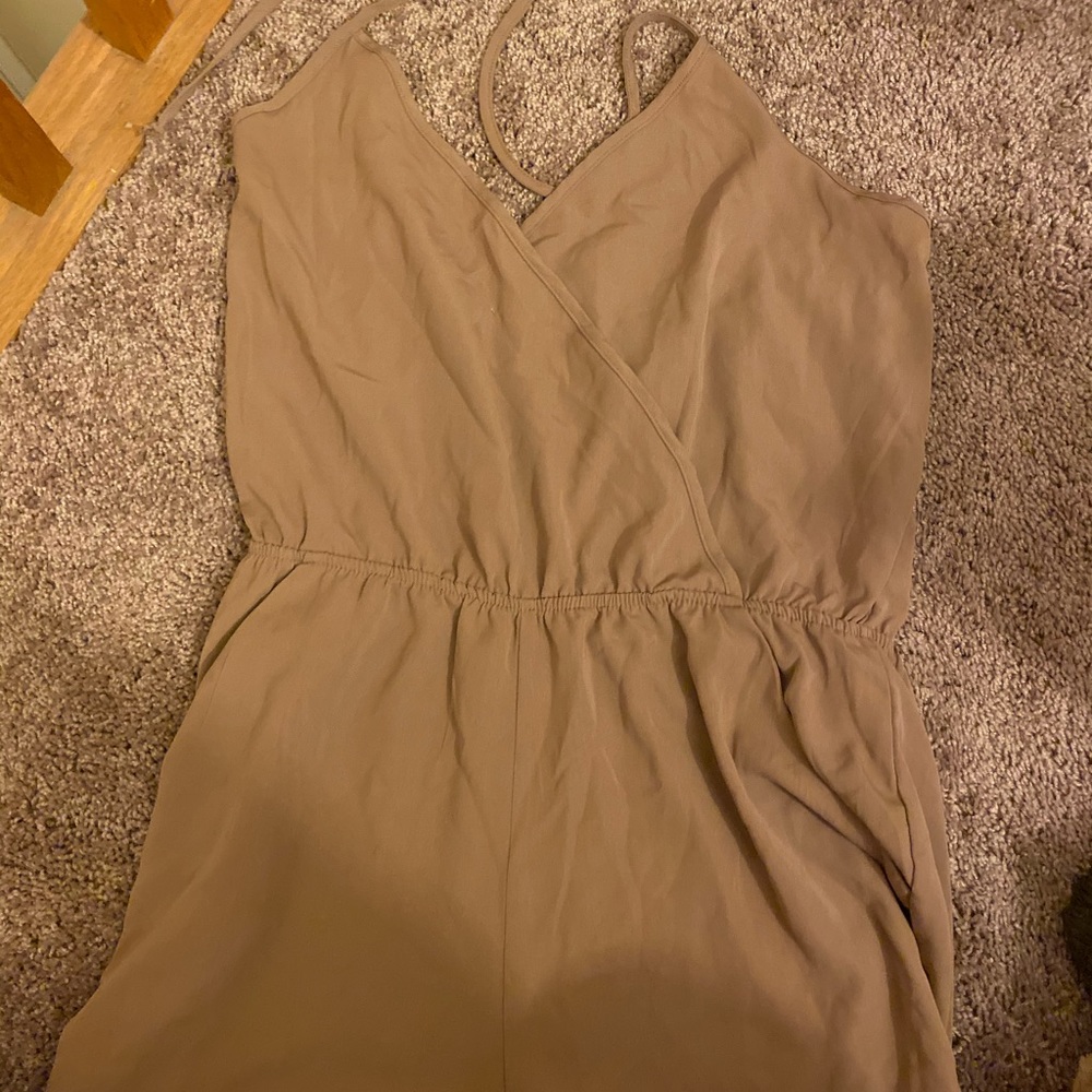 nude wrap romper